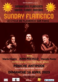 spectacle Sunday Flamenco. Le dimanche 16 avril 2023 à Paris19. Paris.  17H00